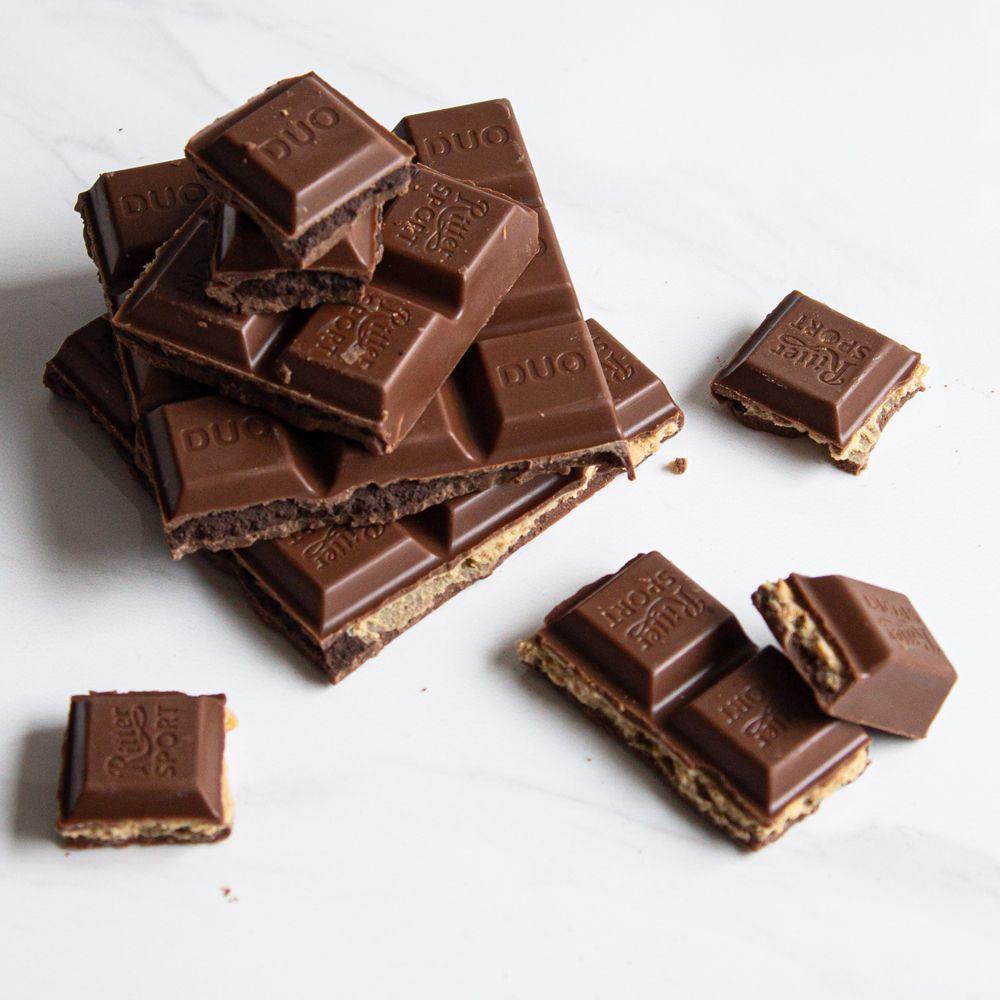 Chocolate Duo Caramelo Brownie Ritter Sport 218 gr-4