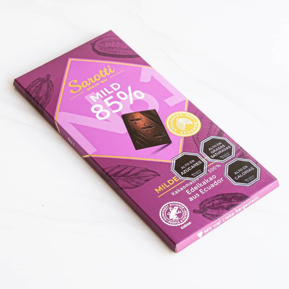 Chocolate amargo 85% cacao Sarotti 100 grs-0
