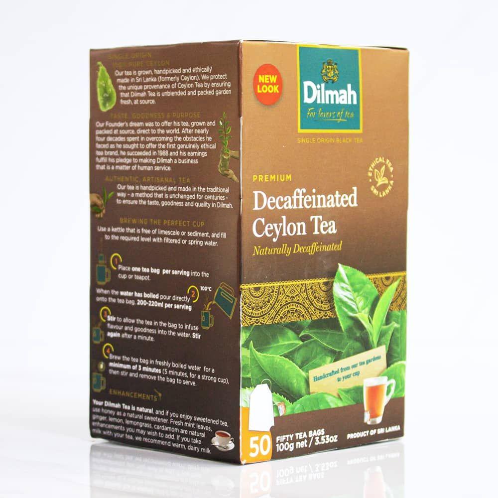 50 Bolsitas Te Negro Descafeinado Dilmah-2