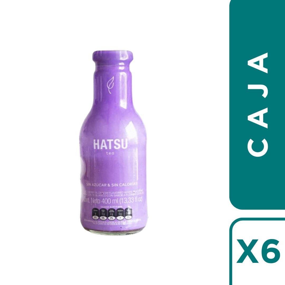 Caja 6 un. Te Blanco sin azúcar Flor De Cerezo Hatsu 400ml-0
