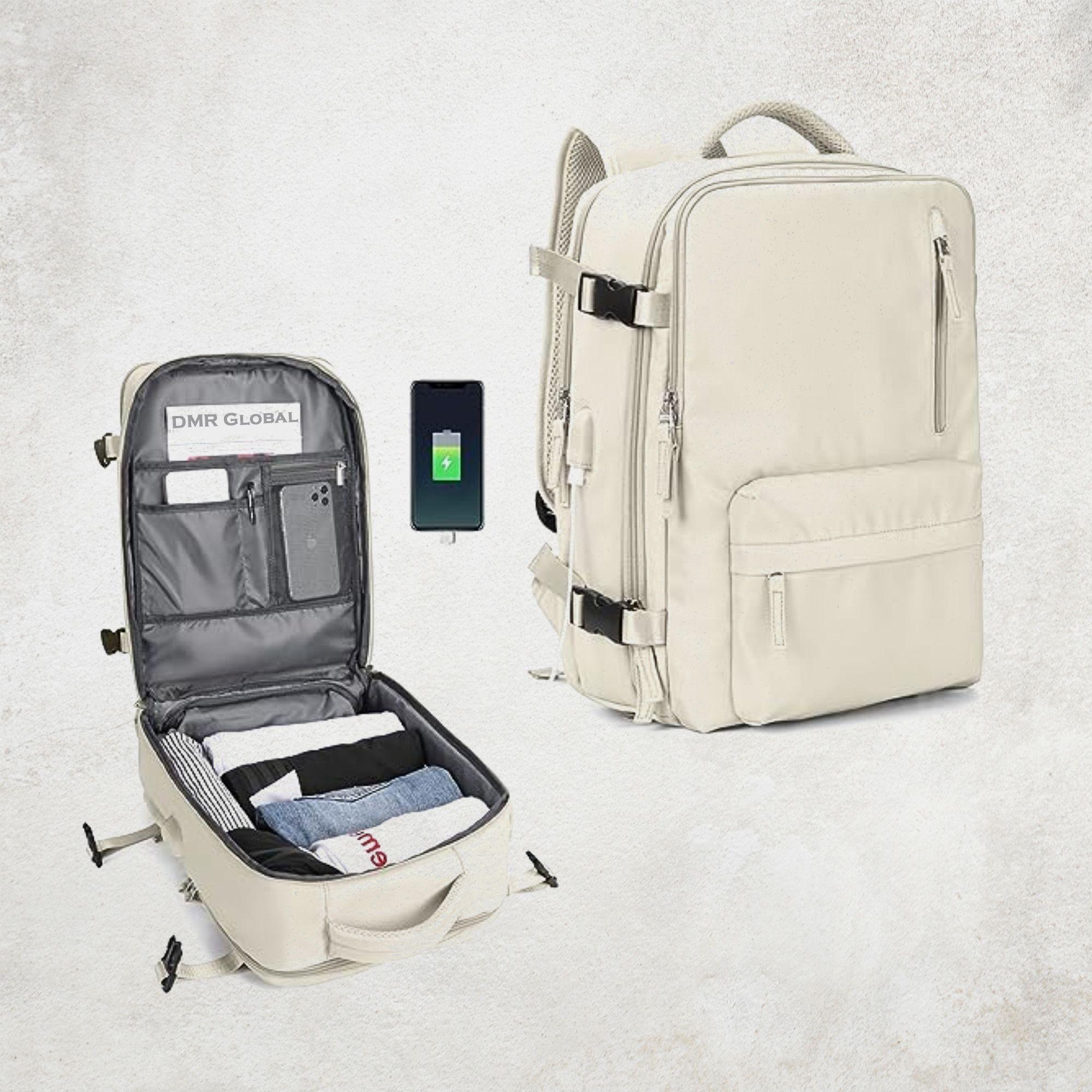 Mochila de Viaje Multifuncional Impermeable Gran Capacidad Puerto USB-0