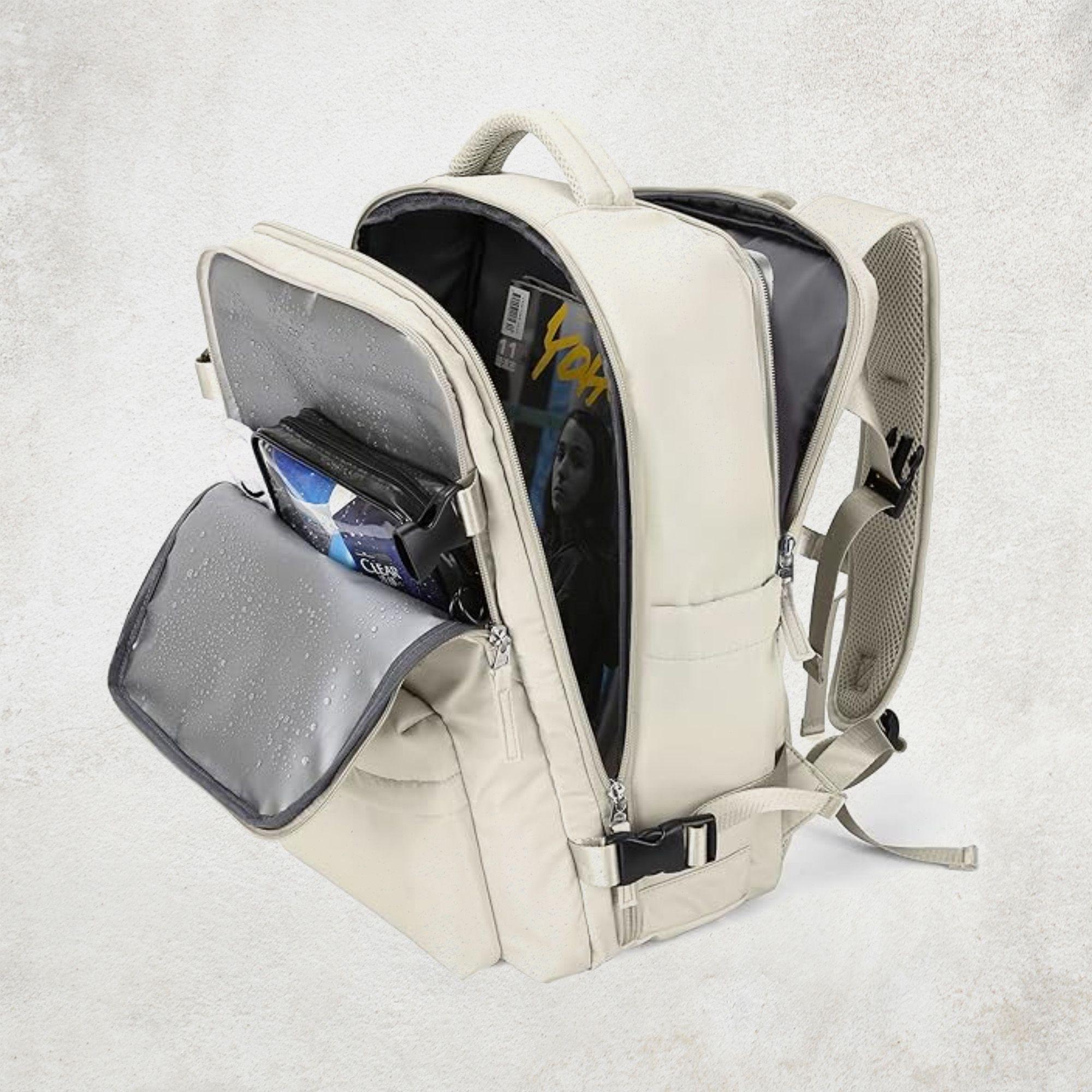 Mochila de Viaje Multifuncional Impermeable Gran Capacidad Puerto USB-1