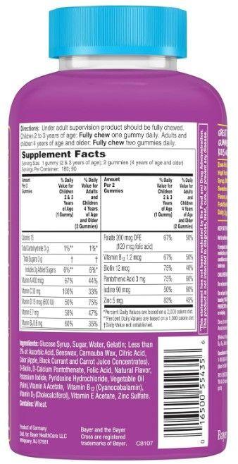 GOMITAS MULTIVITAMINICO FLINSTONE 180 UNIDADES-2