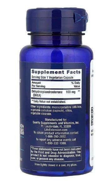DHEA 100MG 60 CÁPSULAS VEGANAS-1