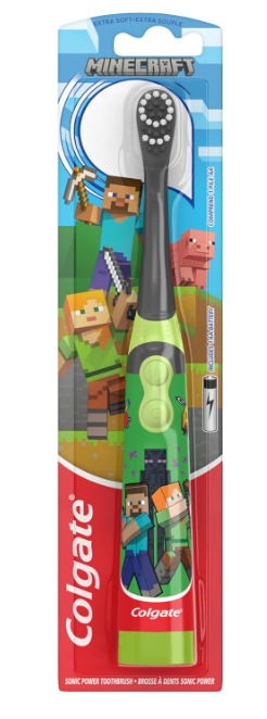 Colgate Cepillo de Dientes El ctrico Minecraft para Ni os 3 A os-0