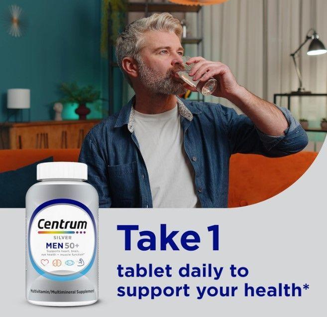 MULTIVITAMINICO CENTRUM SILVER MEN 50+ 200 TABLETAS-2