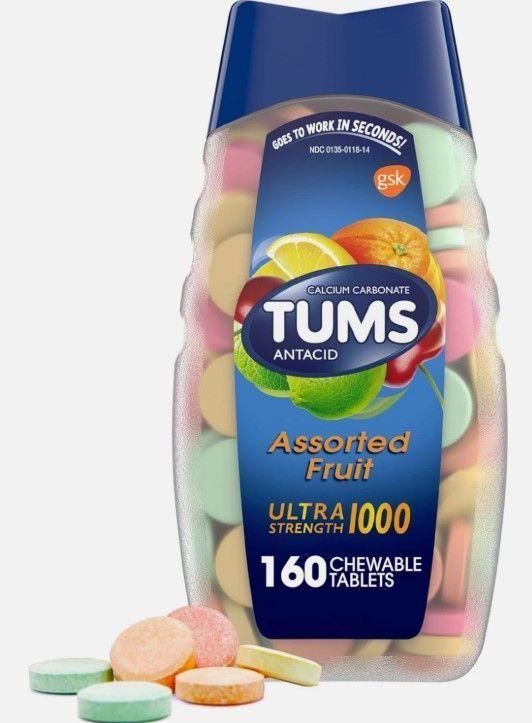 TUMS Antacid – 160 Tabletas Masticables-0