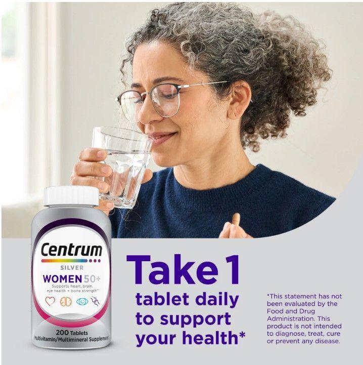 MULTIVITAMINICO CENTRUM SILVER WOMAN 50+ 200 TABLETAS-3
