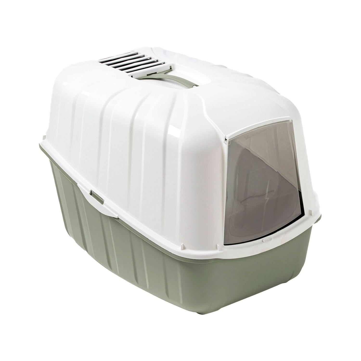 Arenero para Gato Netta Close Verde Opaco MPS-0