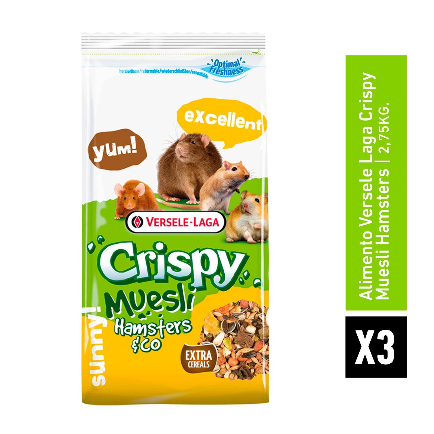 Pack X3 Alimento Versele Laga Crispy Muesli Hamster 400 gr-3
