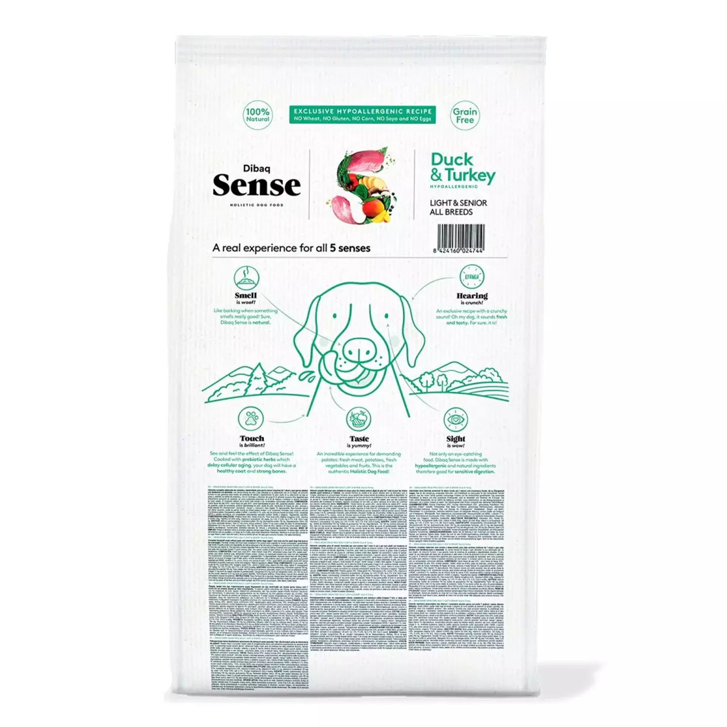 ALIMENTO PERRO SENIOR LIGHT PAVO & PATO 12 KG SENSE-1