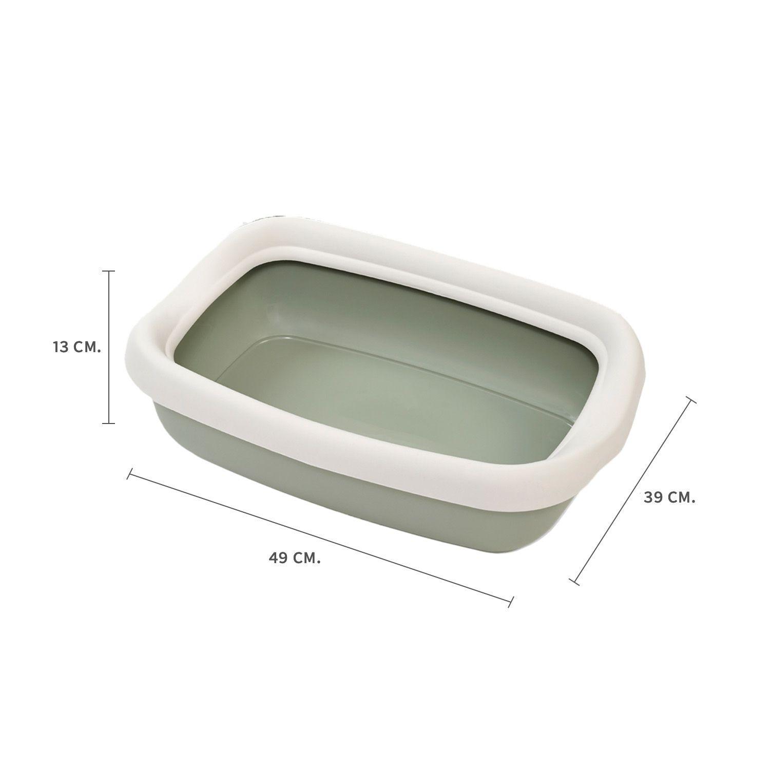 Arenero para Gato Betta Maxi con Marco Verde Opaco MPS-1