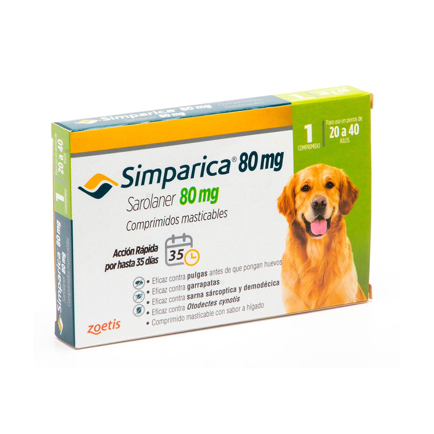 Simparica Antiparasitario 80 MG X1 Comp Perros 20 - 40 Kg-3