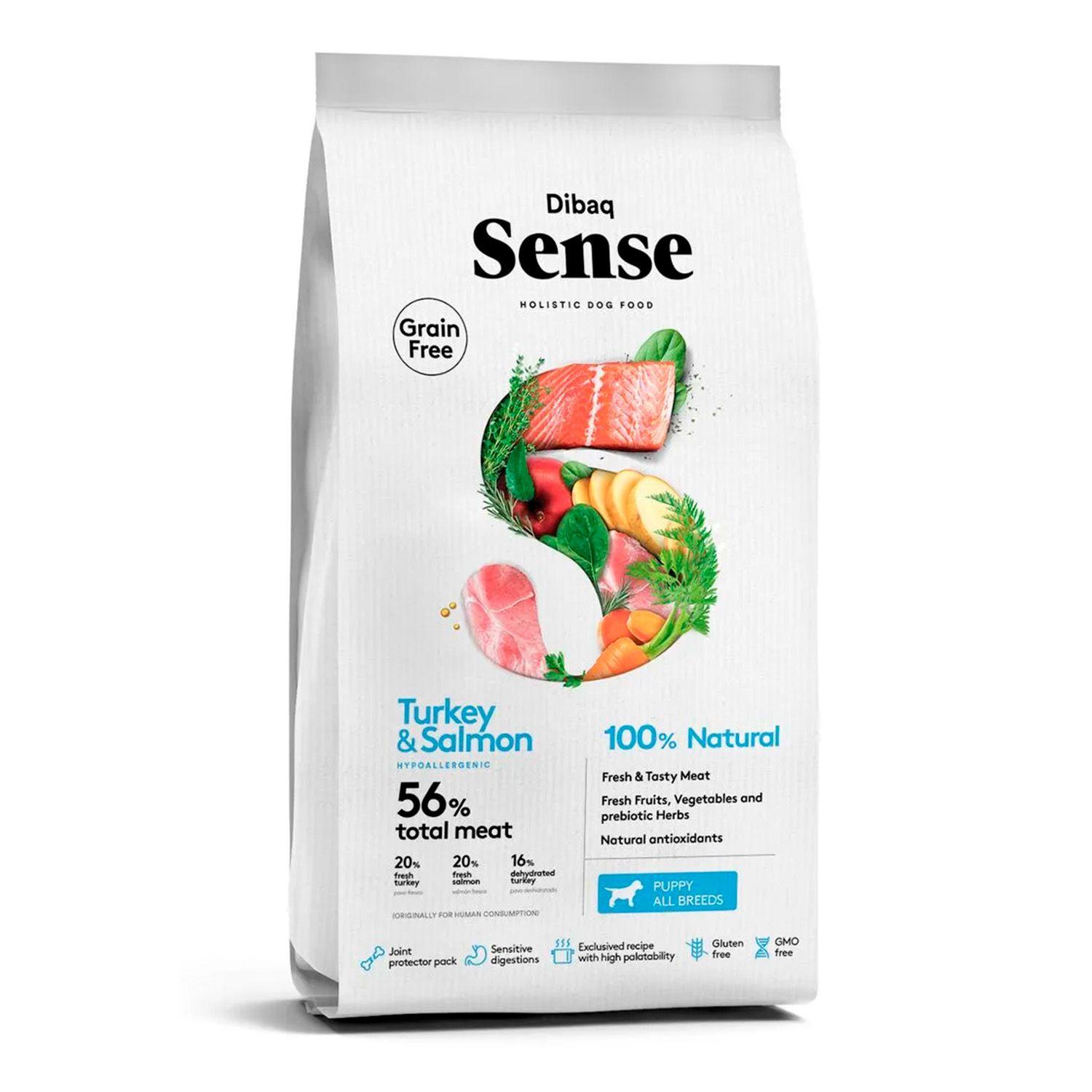 ALIMENTO PERRO CACHORRO PAVO & SALMON 2 KG SENSE-0