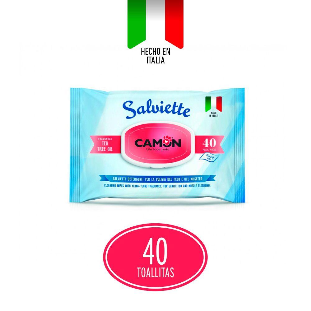 Toallitas Humedas Camon Tea Tree Oil 40Un-2