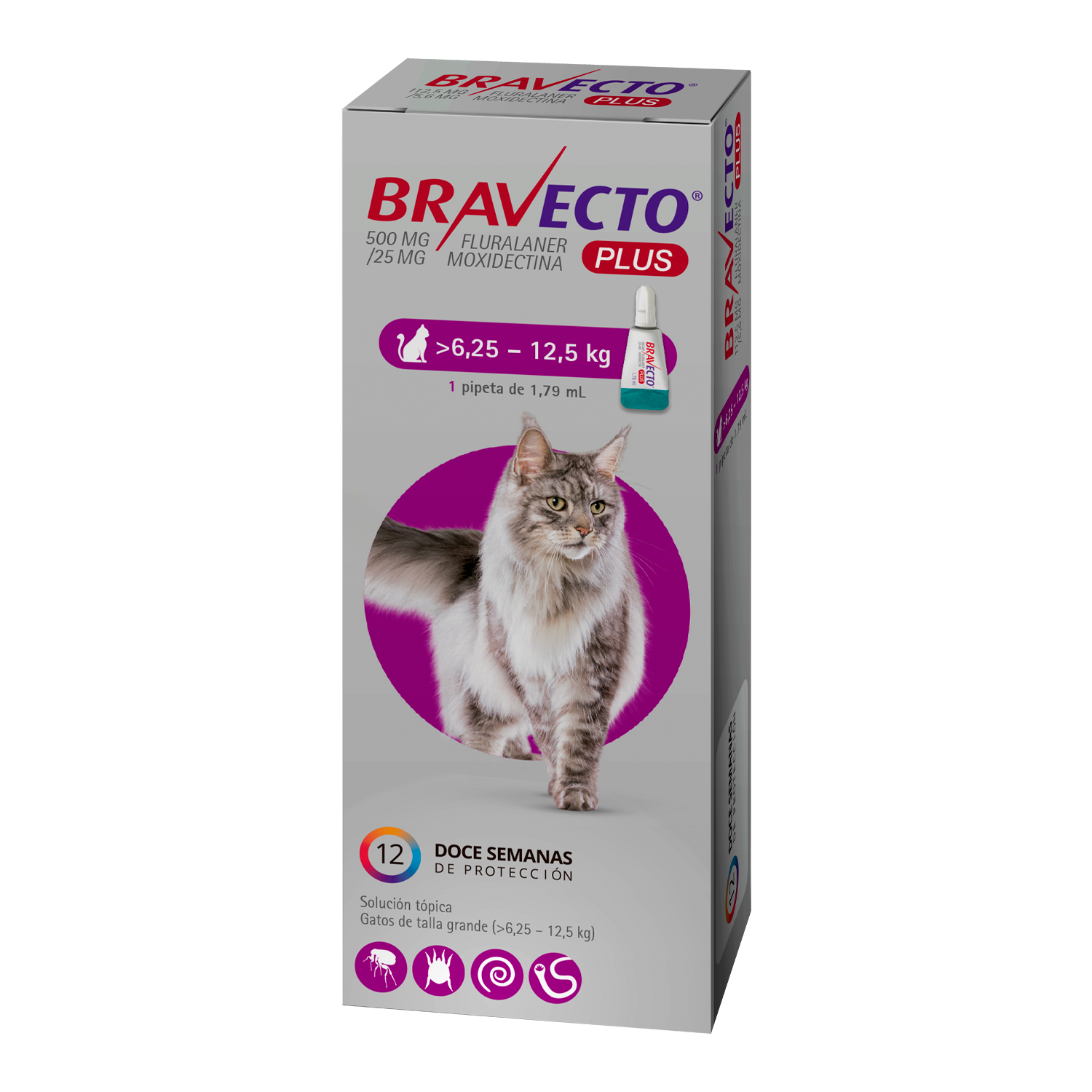 Bravecto Gatos Plus 500 MG (6,25-12,5 KG)-0