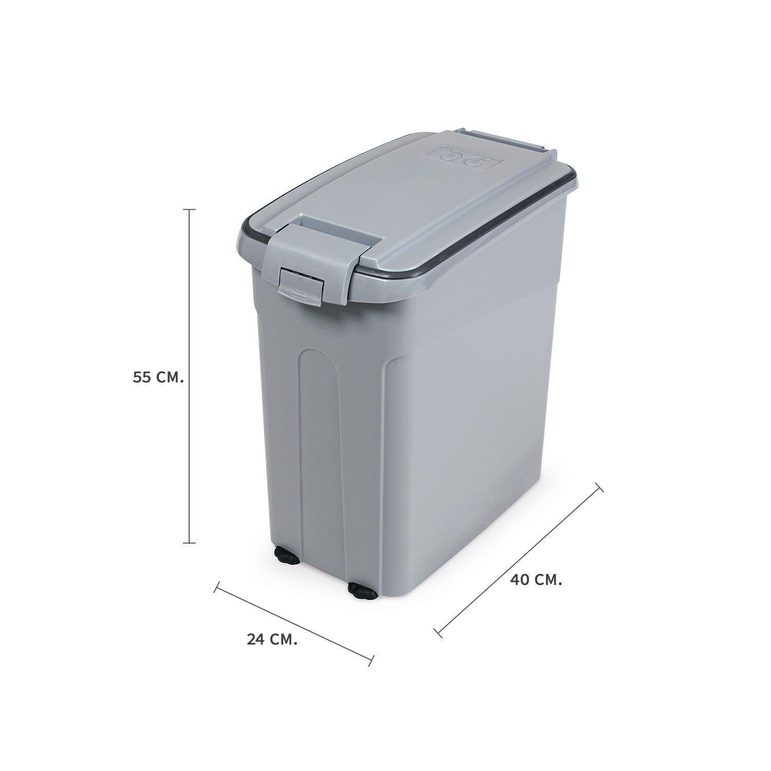 Contenedor alimento mascotas Oto 54L Gris MPS-1