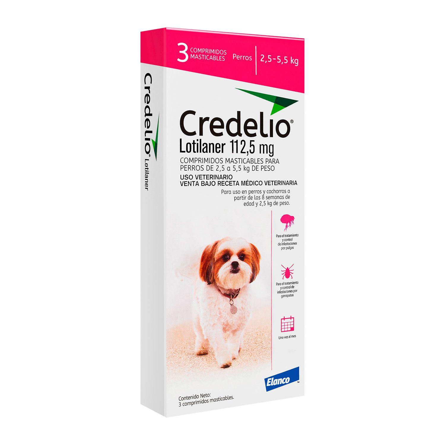 Anti-parasitario Perro Credelio 112.5mg X3 (2.5 a 5.5 kg)-0