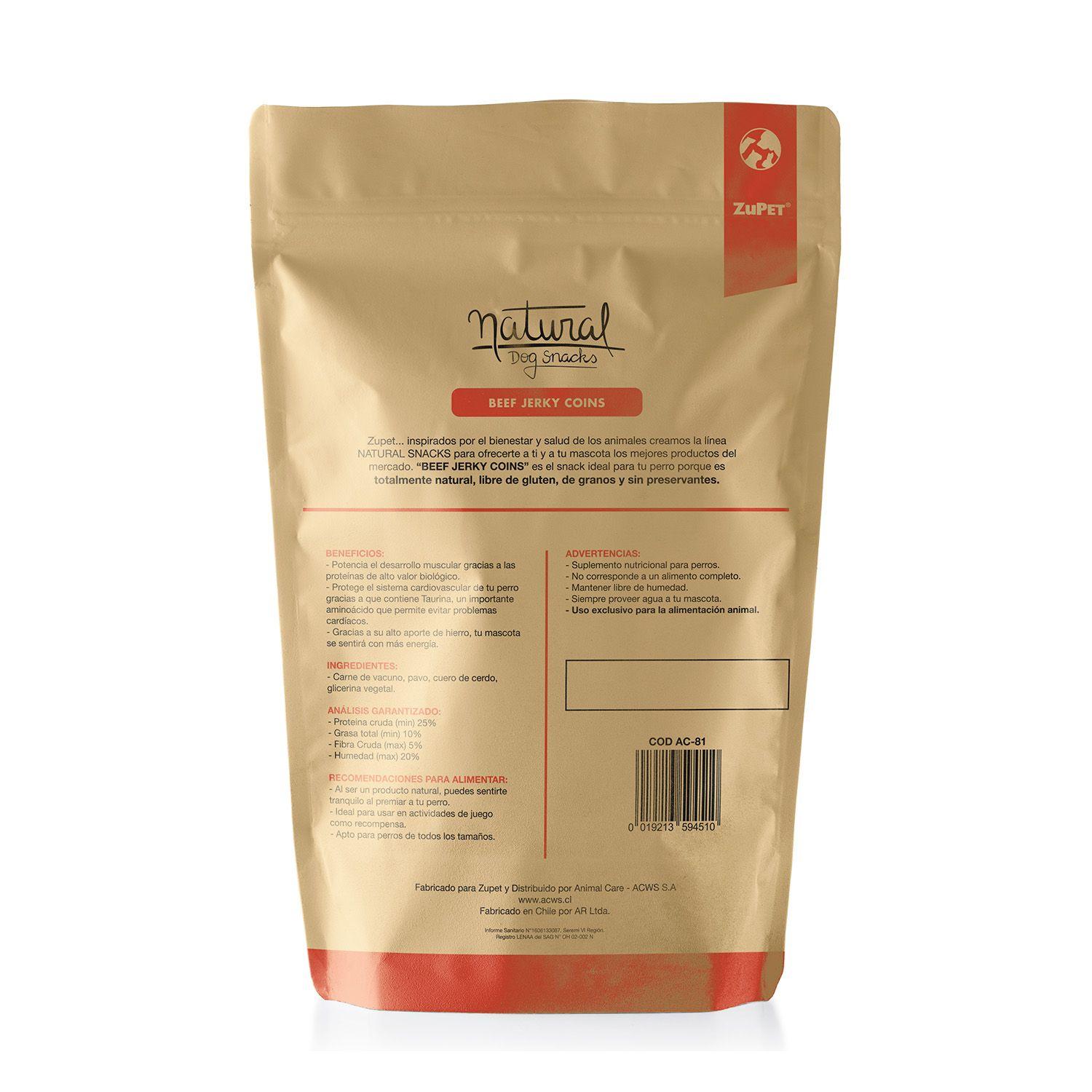 Natural Dog Snack Beef Jerky Slices 100gr Pack X3-2