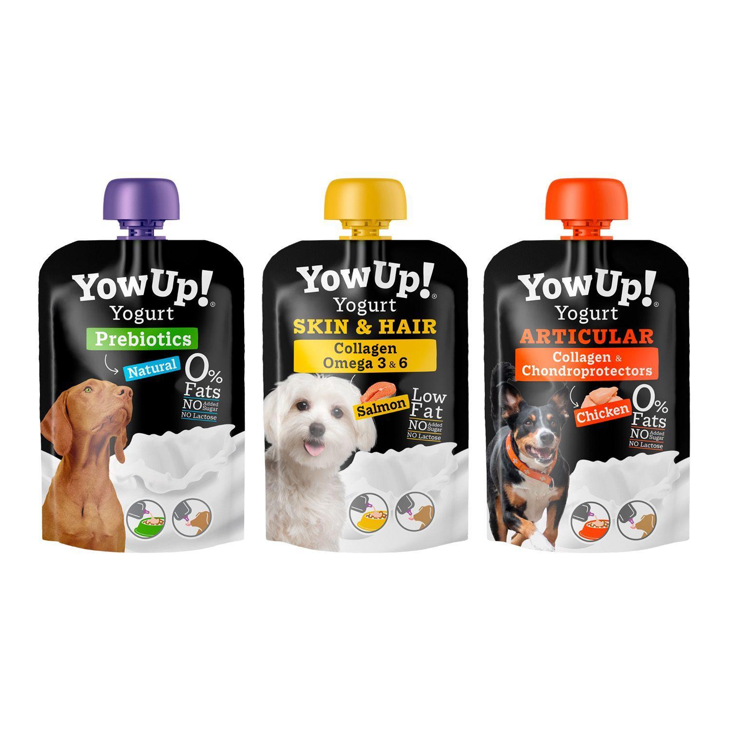 Pack X3 Yogurt para Perro Yow Up Natural-Articular-Skin&Hair-2