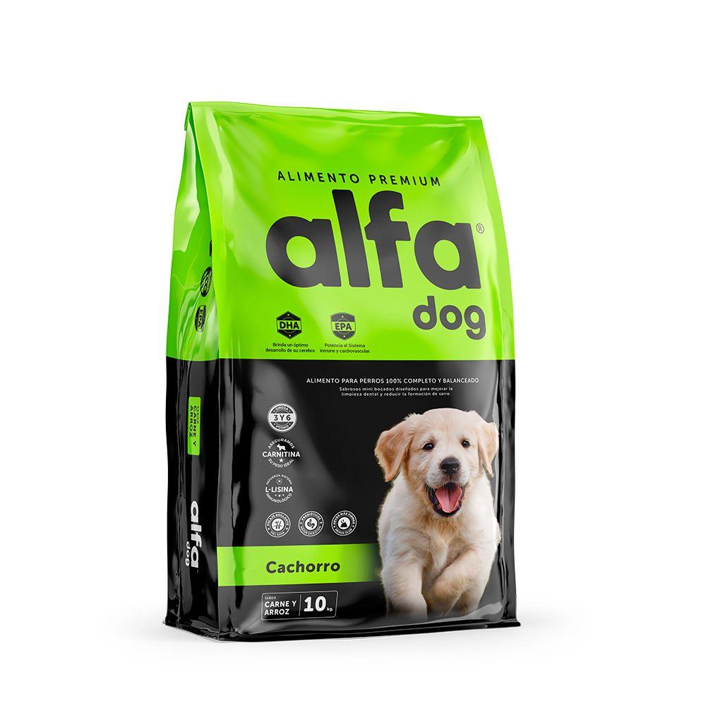 ALIMENTO PERROS ALFA DOG PREMIUM CACHORRO 10 KG-0