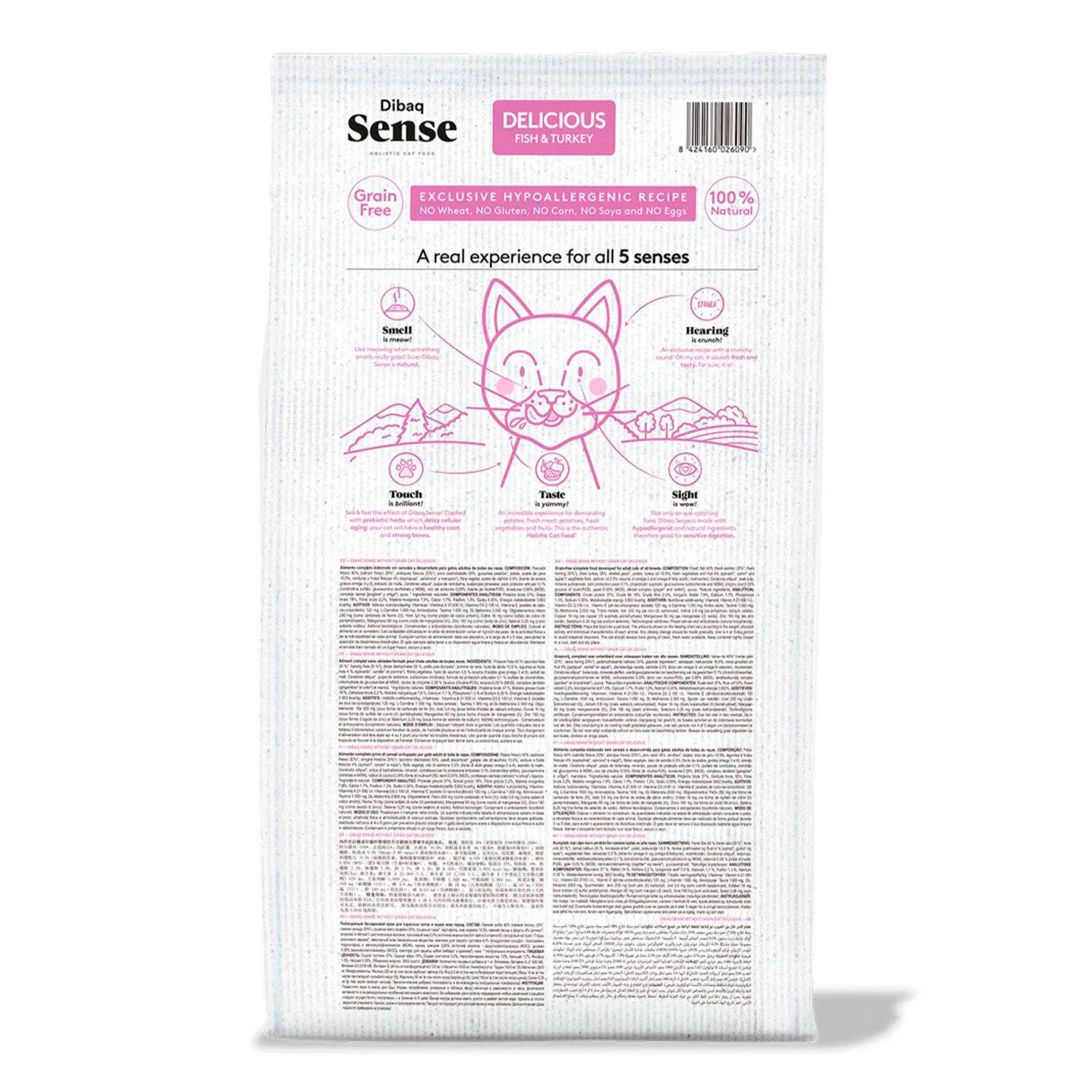 ALIMENTO GATO ADULTO PESCADO & PAVO 1,5 KG SENSE-1