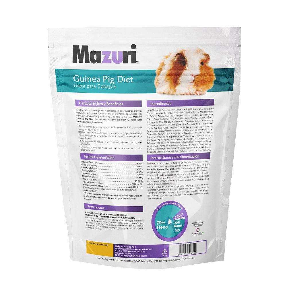 Mazuri Alimento Cobayo Guinea Timothy Diet 1Kg-1