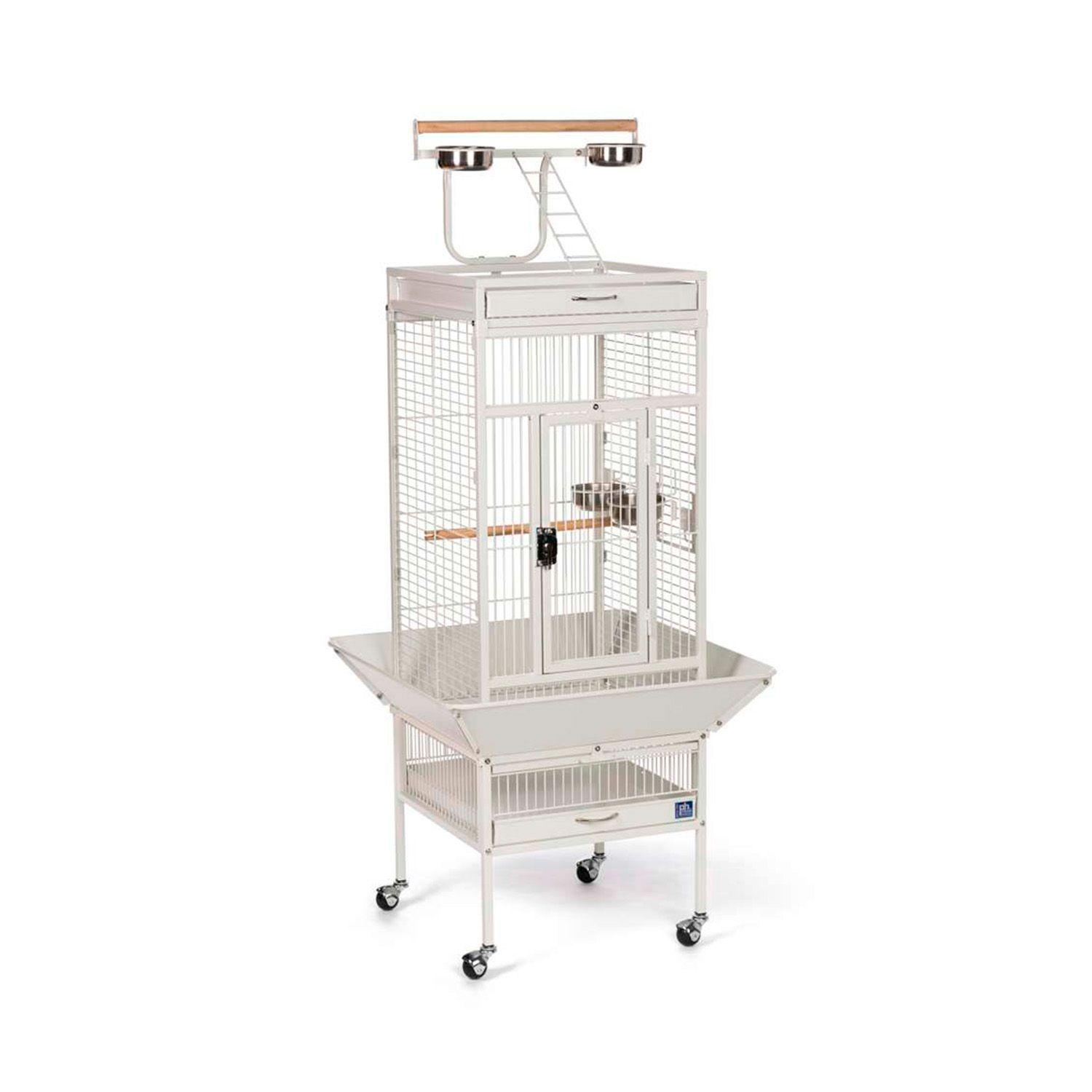 Jaula Aves Premium Blanca M/L Charcoal-1