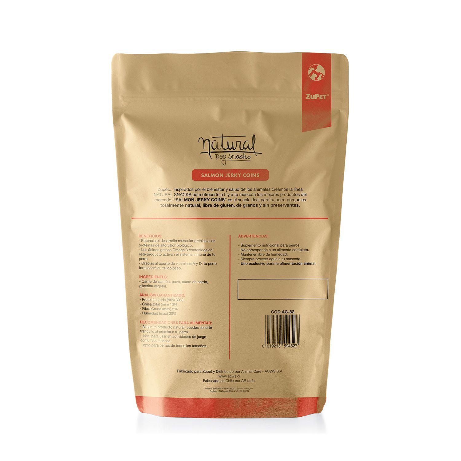 Natural Dog Snack Salmon Jerky Slices 100gr Pack X3-2