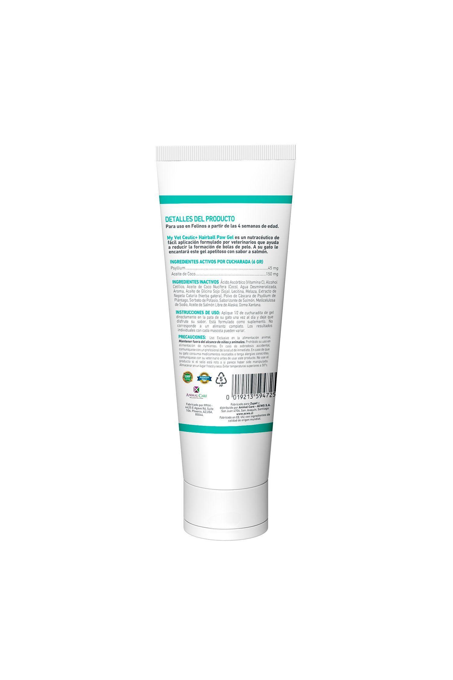 Suplemento en gel para Gatos - REDUCE La FORMACIÓN de BOLAS DE PELO-2