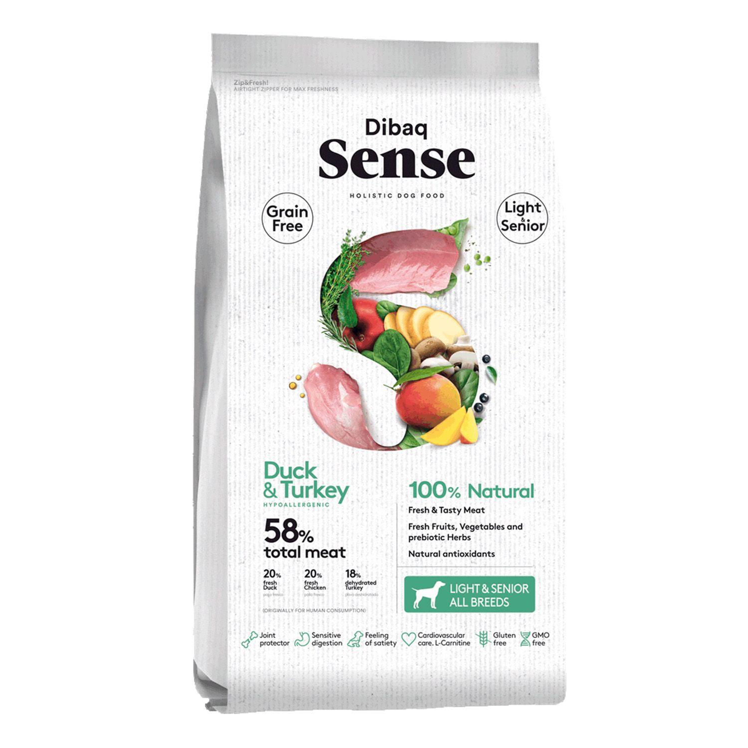 ALIMENTO PERRO SENIOR LIGHT PAVO & PATO 2 KG SENSE-0