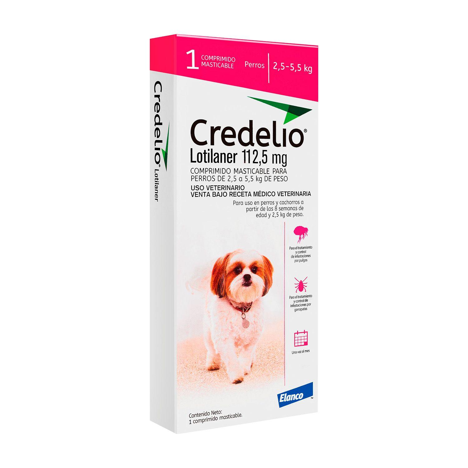Anti-parasitario Perro Credelio 112.5mg X1 (2.5 a 5.5 kg)-0