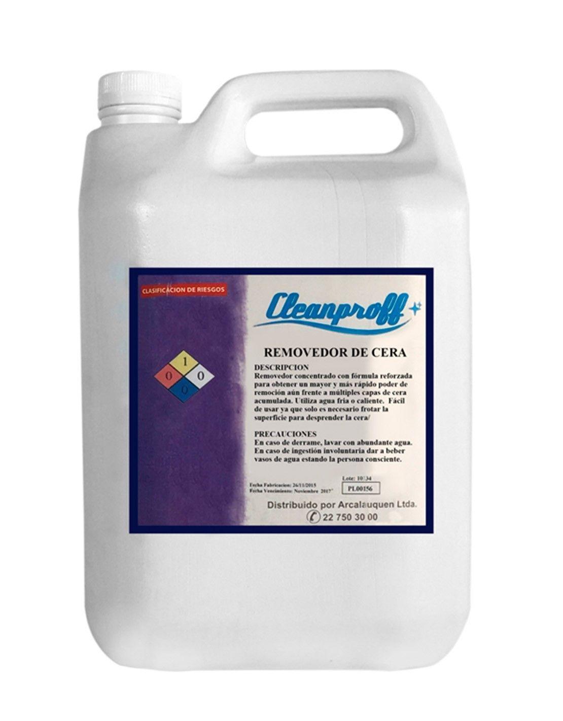 REMOVEDOR DE CERA ACRILICA CLEANPROFF BIDÓN 5 Lt-0
