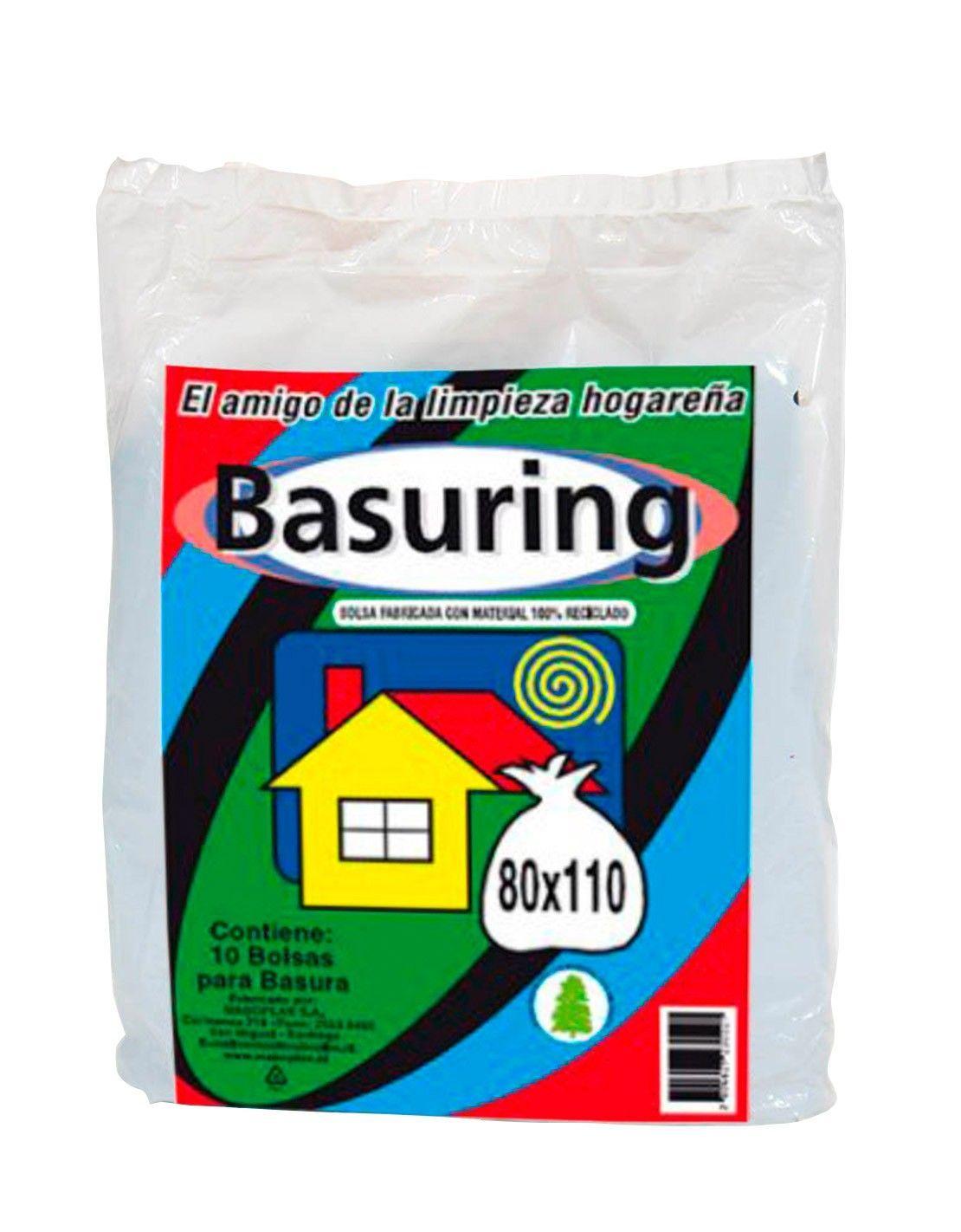 BOLSA BASURA BASURING 10 UNIDADES 80x110-0
