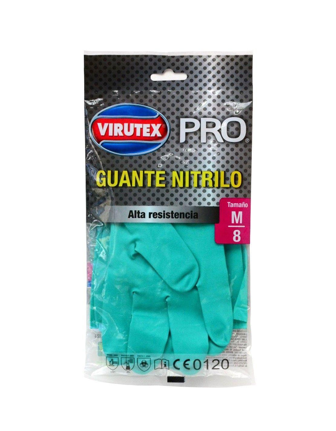 GUANTES DE LIMPIEZA  NITRILO PAR INDUSTRIAL TALLA M-0