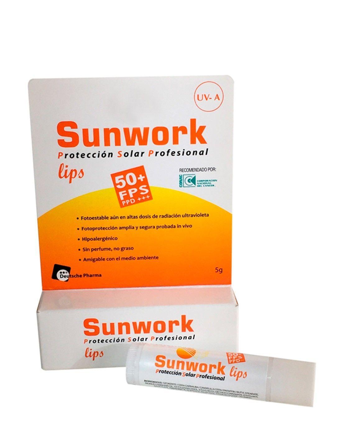 PROTECTOR LABIAL SUNWORK FPS 50-0
