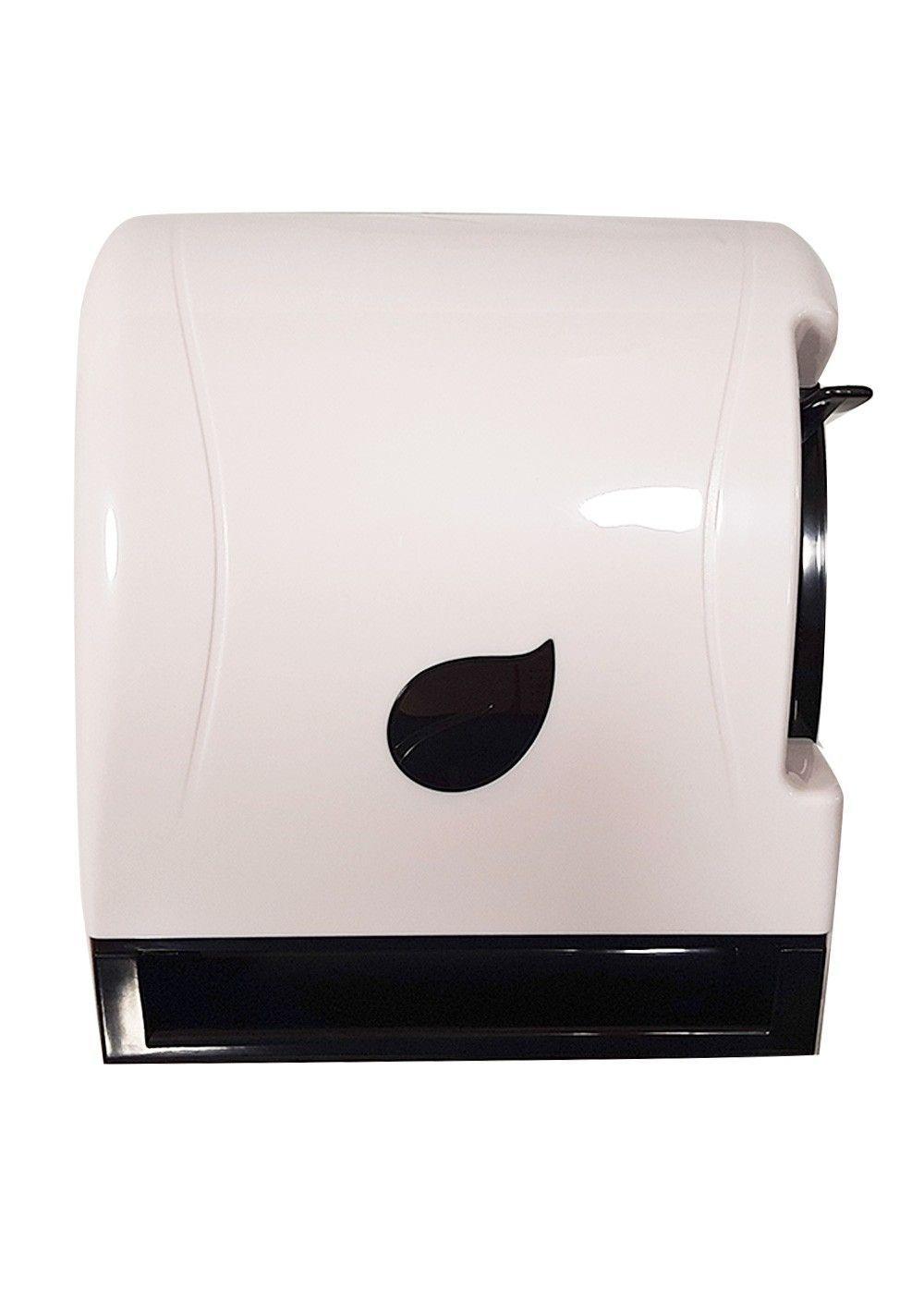 DISPENSADOR DE TOALLA PALANCA LATERAL BLANCO HOJA-0