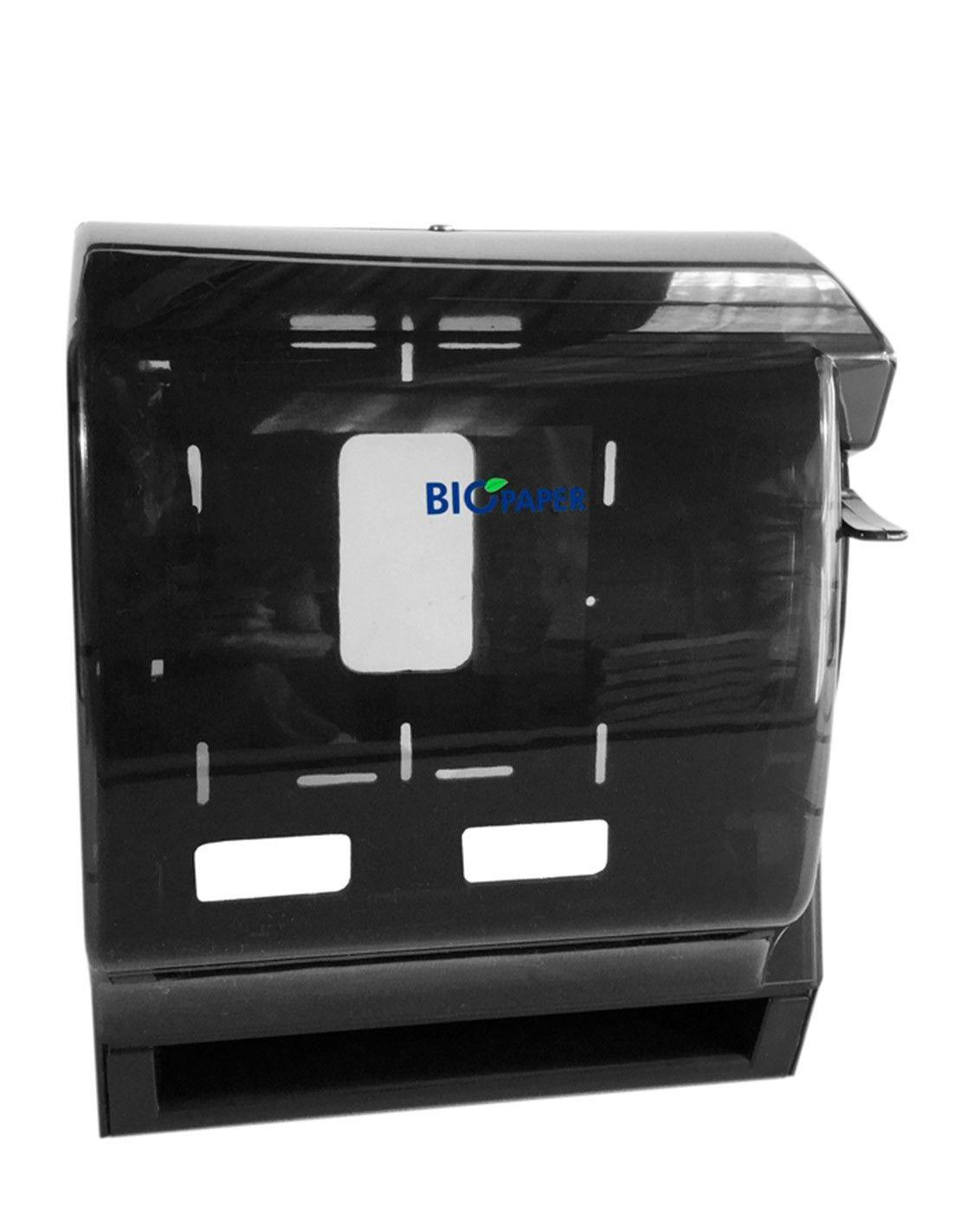 DISPENSADOR TOALLA BIOPAPER PALANCA NEGRO-0