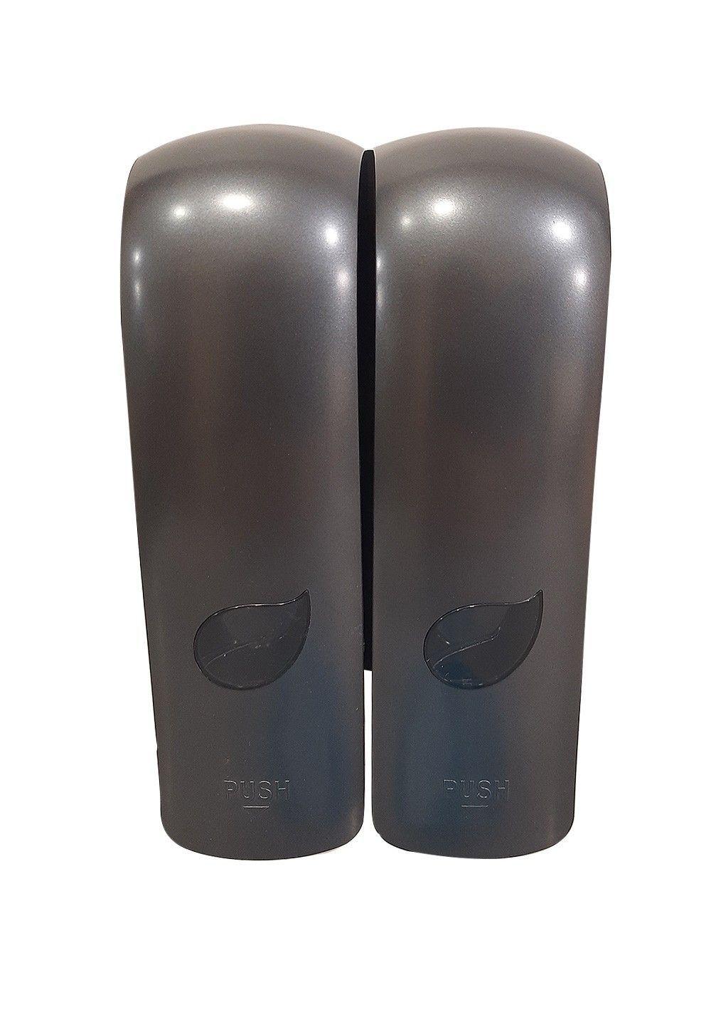 DISPENSADOR JABON LIQUIDO/GEL 350 ML  NEGRO DOBLE-0