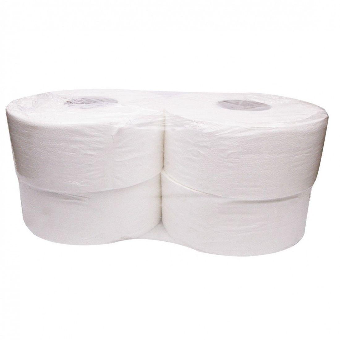 PAPEL HIGIENICO JUMBO BIOPAPER L-BLUE 500x4 H/S - POLI-0