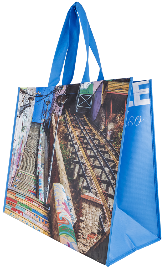 BOLSA ECOLÓGICA BIOPAPER COLECCIÓN CHILE VALPO 45x42x23-0