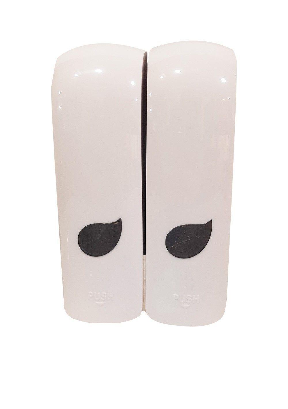 DISPENSADOR JABON LIQUIDO/GEL 350 ML  BLANCO DOBLE-0