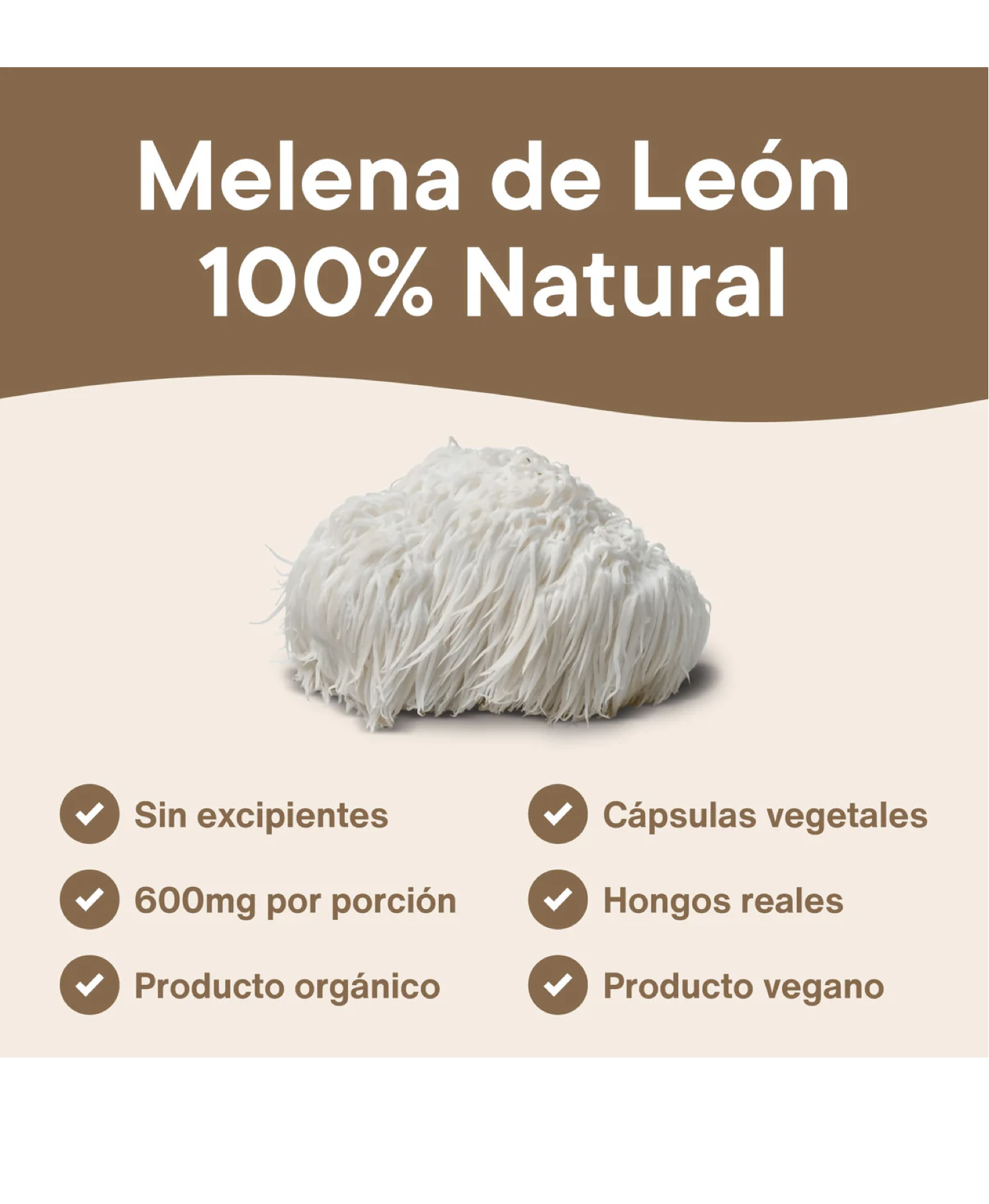 Melena de León 600 mg, 60 cápsulas, NutraCore-2