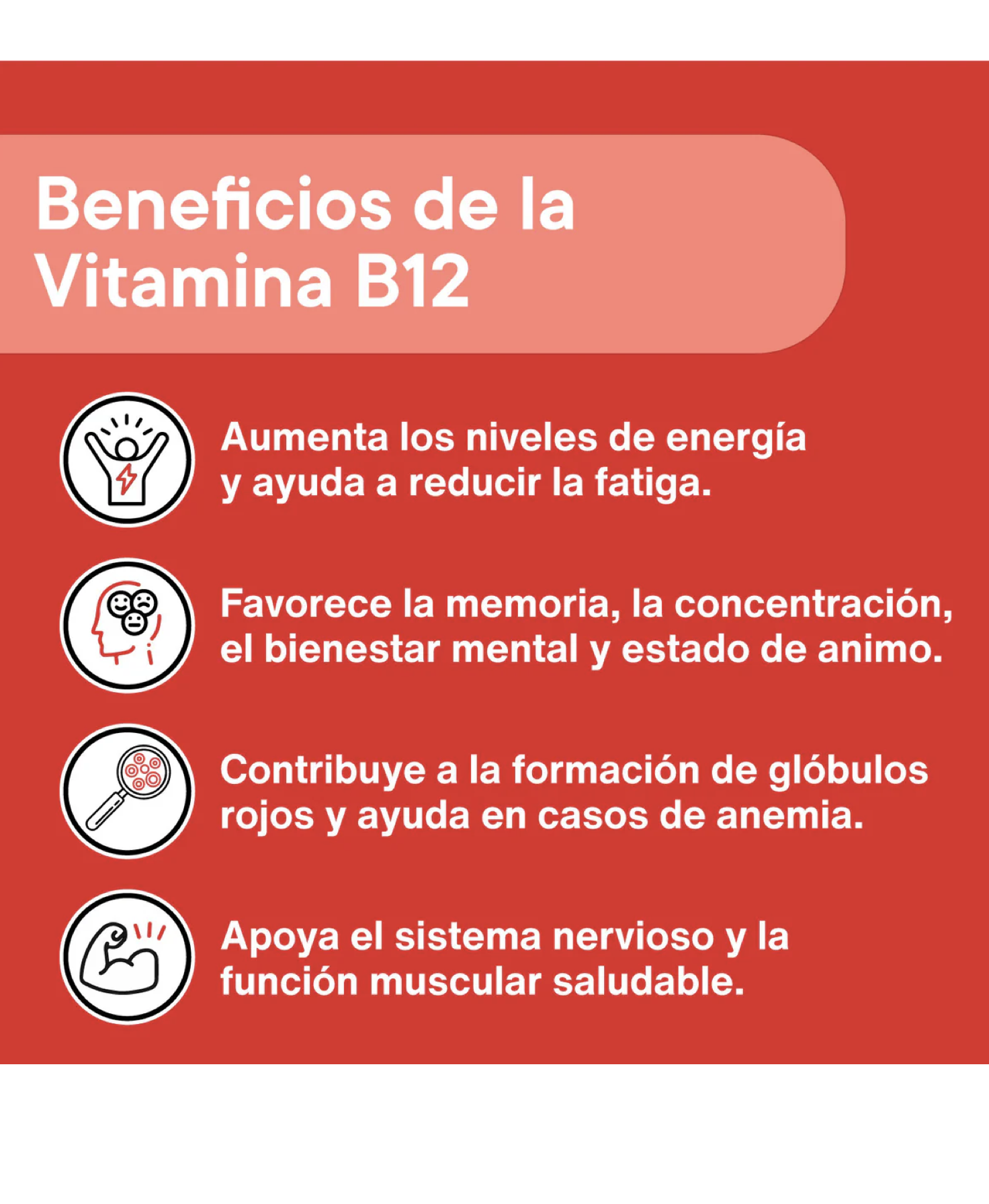 Vitamina B12 máxima potencia 12 mcg, 120 caps, NutraCore-2