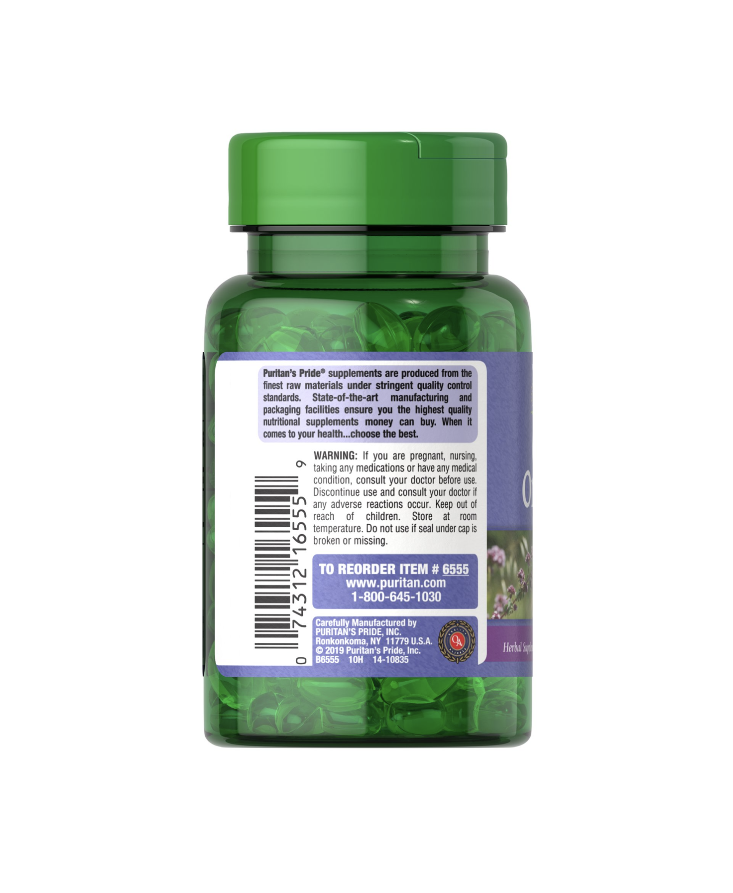 Aceite de Oregano 150 mg, 90 caps, Puritan’s Pride, USA-2