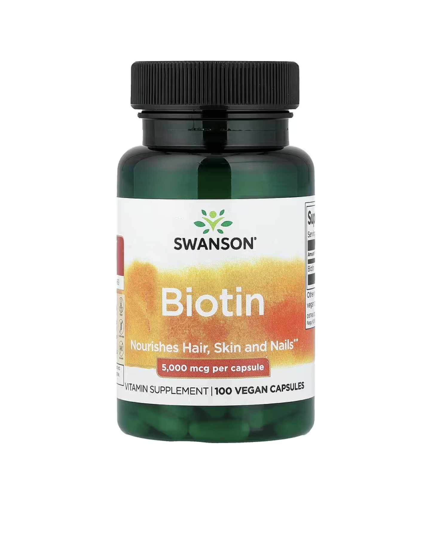 Biotina 5000 mcg, 100 caps, Swanson, USA-0