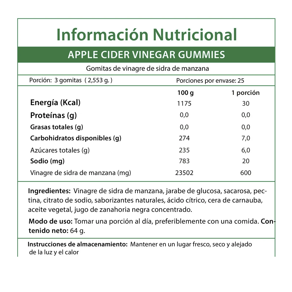 Pack 2 Gomitas De Vinagre De Manzana 600 Mg, Nature's Truth, USA-5