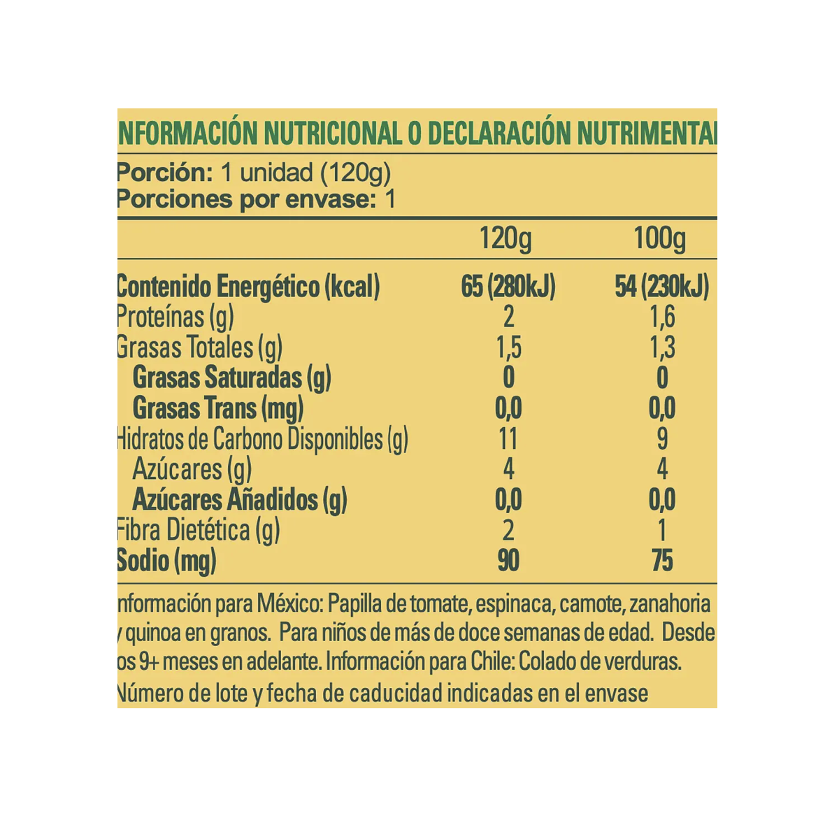 Pack 4 Colado Orgánico Verduras con quinoa, Smiley Kids-2