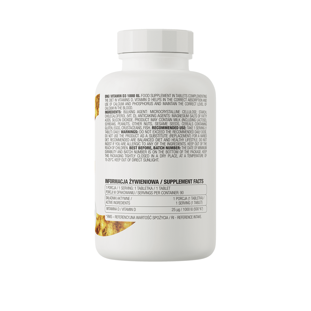 Vitamina D3 1000 Iu 90 tabs Ostrovit-2