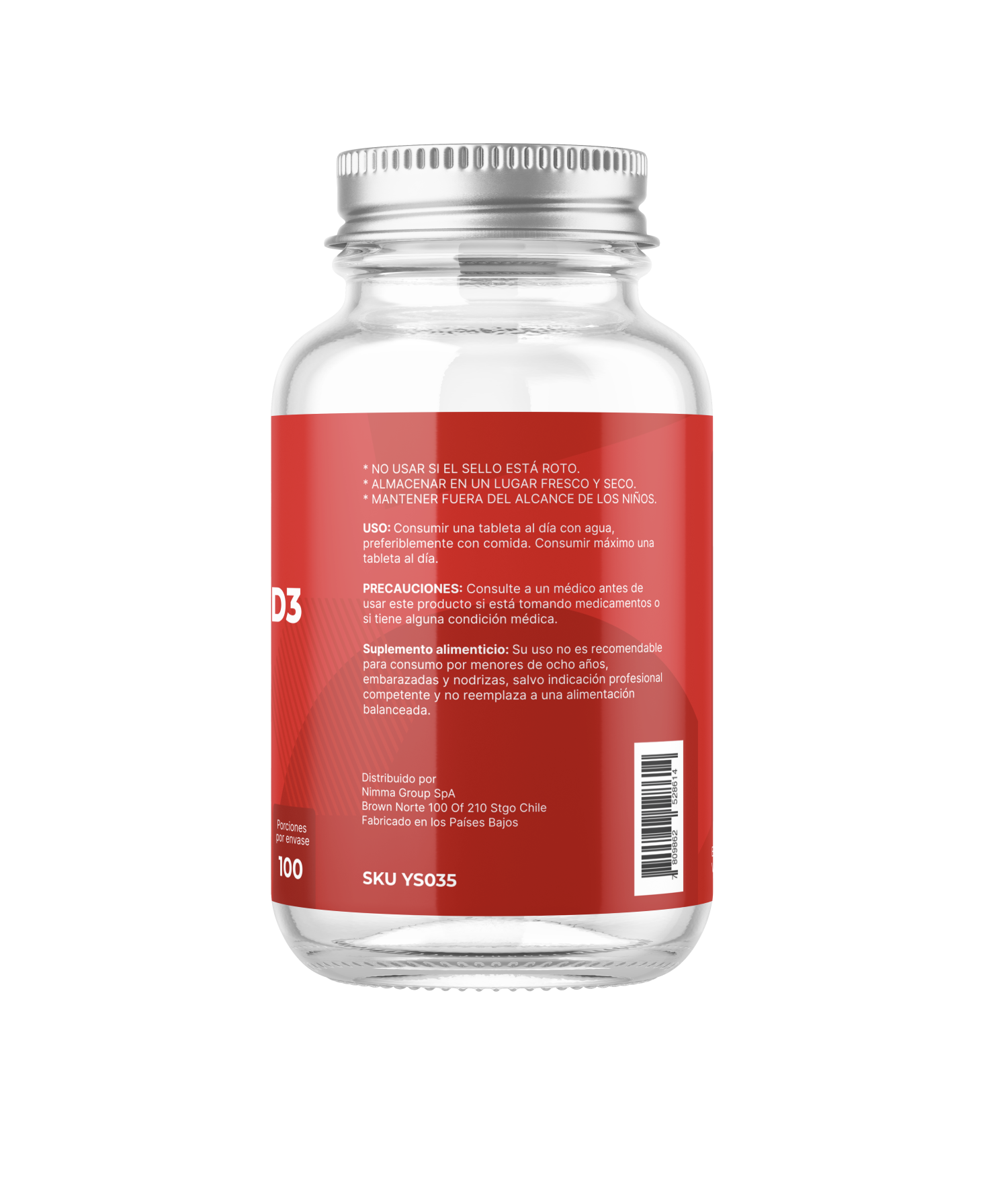 Vitamina D3 10.000 UI 100 tabletas, YourSups-2